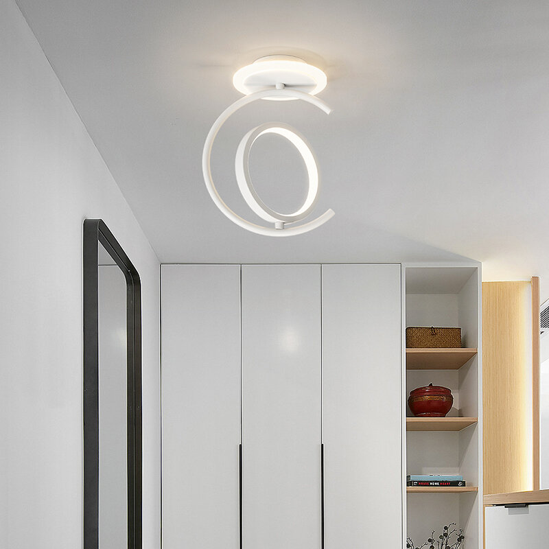 Tempat lilin Led Modern lorong koridor, lampu plafon kreatif untuk ruang tamu kamar tidur ruang makan