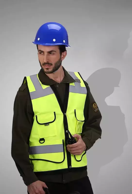 Светоотражающий Жилет для рабочих строительства, рабочая одежда, высоковидимый жилет для ночной езды, настраиваемый логотип