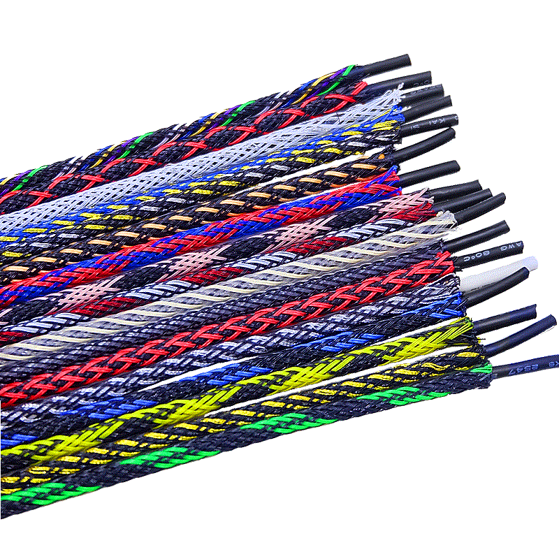 Funda de Cable trenzado de 5/10M, 3mm, 4mm, 6mm, 8mm, 10mm, 12mm, 14mm, PET, cubierta extensible, aislamiento, funda de nailon, protección de envoltura de alambre