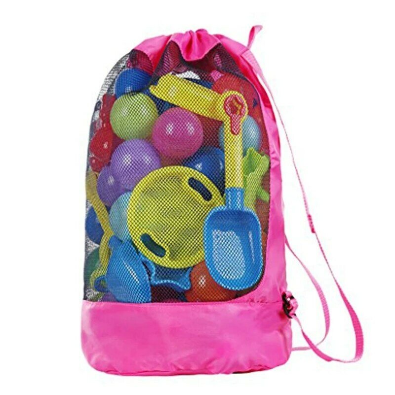 모래 풀 안경에 대 한 해변 장난감 주최자 가방 수영복 보관 방수 배낭 가방 MeshBag 소년 소녀 키즈 비치 가방