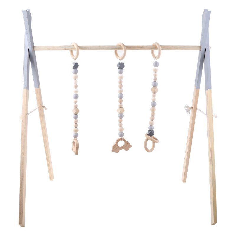 Houten Baby Gym Frame Baby Tandjes Speelgoed Baby Houten Speel Gym Frame Pasgeboren Cadeau Nieuwe Dropship