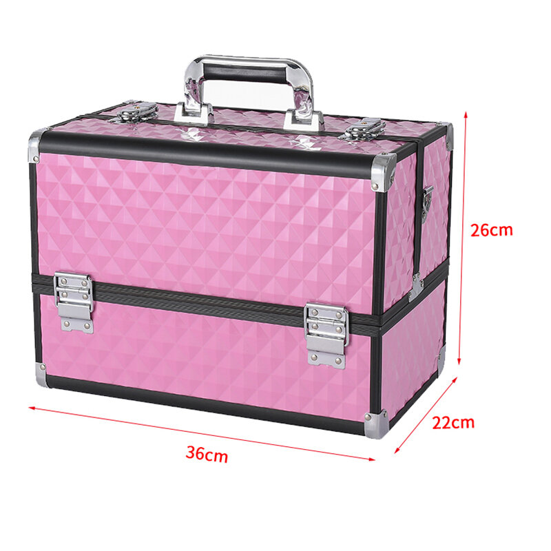 Portable Women Travel Makeup Case Make Up Organizers Storage Manicure Suitcase Large Capacity Professional Tattoo Suitcase Bag