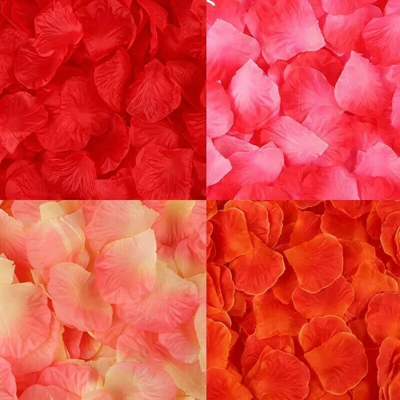 Flores artificiales de imitación de pétalos de rosa, Decoración Para Boda y habitación, 5x5cm, 100 unidades por lote