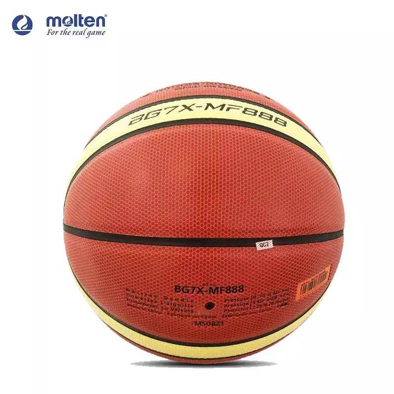 Roztopiona koszykówka BG7X-MF888 oryginalna oficjalna skóra PU odporna na odzież na zewnątrz i wewnętrzna gra szkoleniowa antypoślizgowej koszykówki