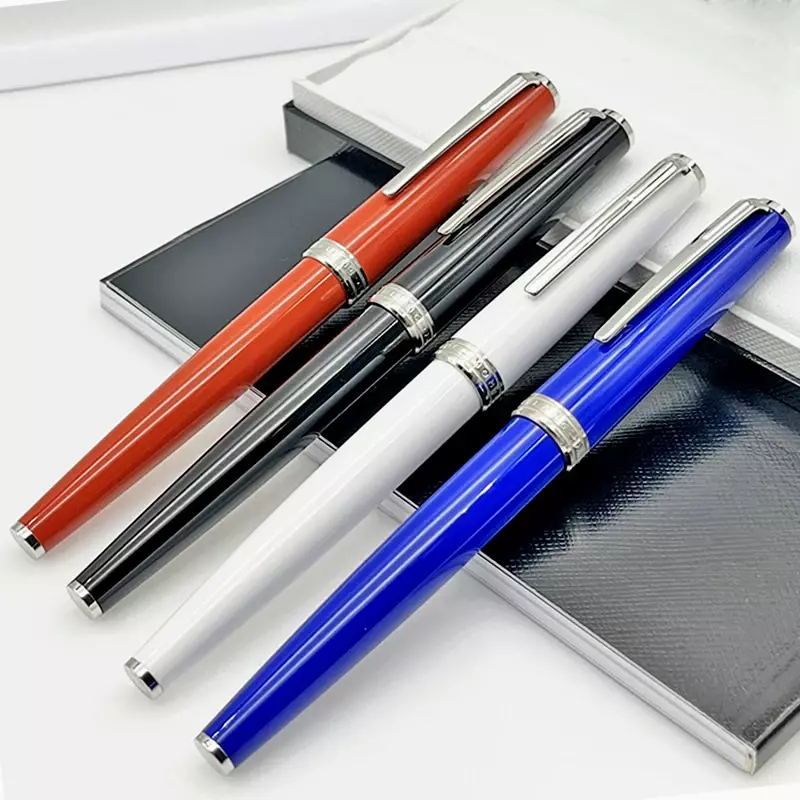 TS Luxury MB Pen lM PIX Series Rollerball Pens con placcatura galvanica intaglio resina colorata