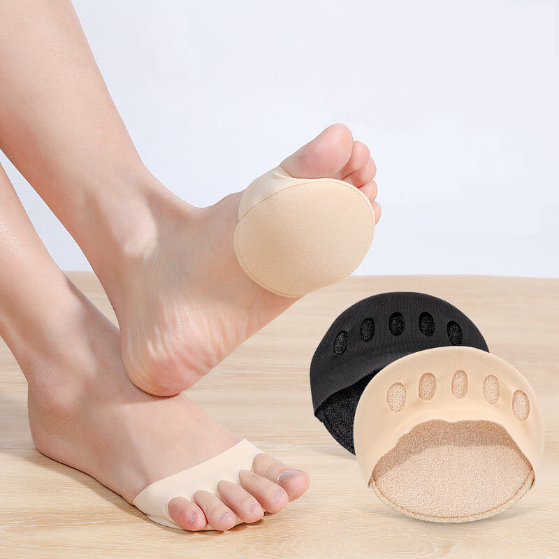 Wkładki do przedniej części stopy dla kobiet nowe wysokie obcasy pół wkładki odciski ból stóp pielęgnacji gąbki skarpetki osłona na palec u nogi wkładki