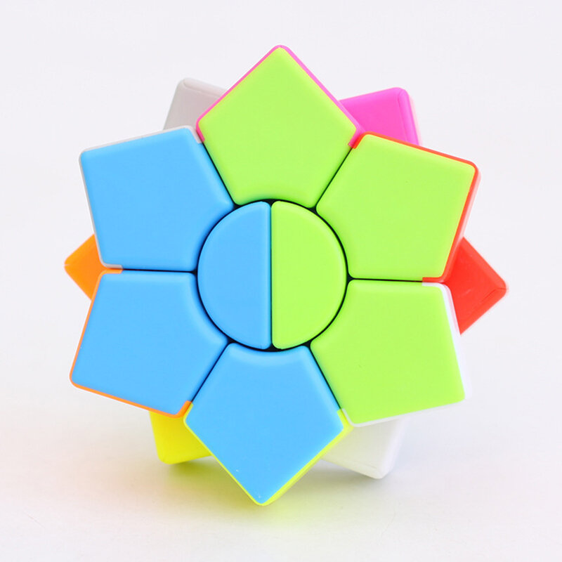 Hexagram two-layer 3x3x3  Square Hexagon Speed Magic Cube Twist Puzzle Educational Colorful Puzzle Professional Magic Photo Cube