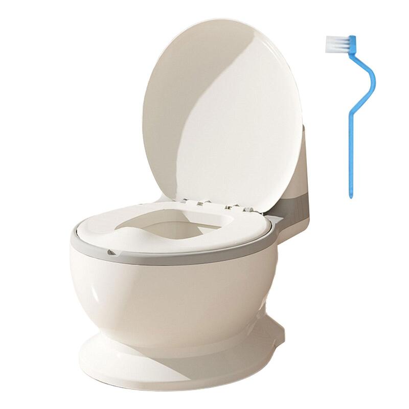 Potty do treinamento do toalete com protetor de derramamento, fácil limpar, potenciômetro realístico, removível, quarto, meninos, meninas, idades 0-7