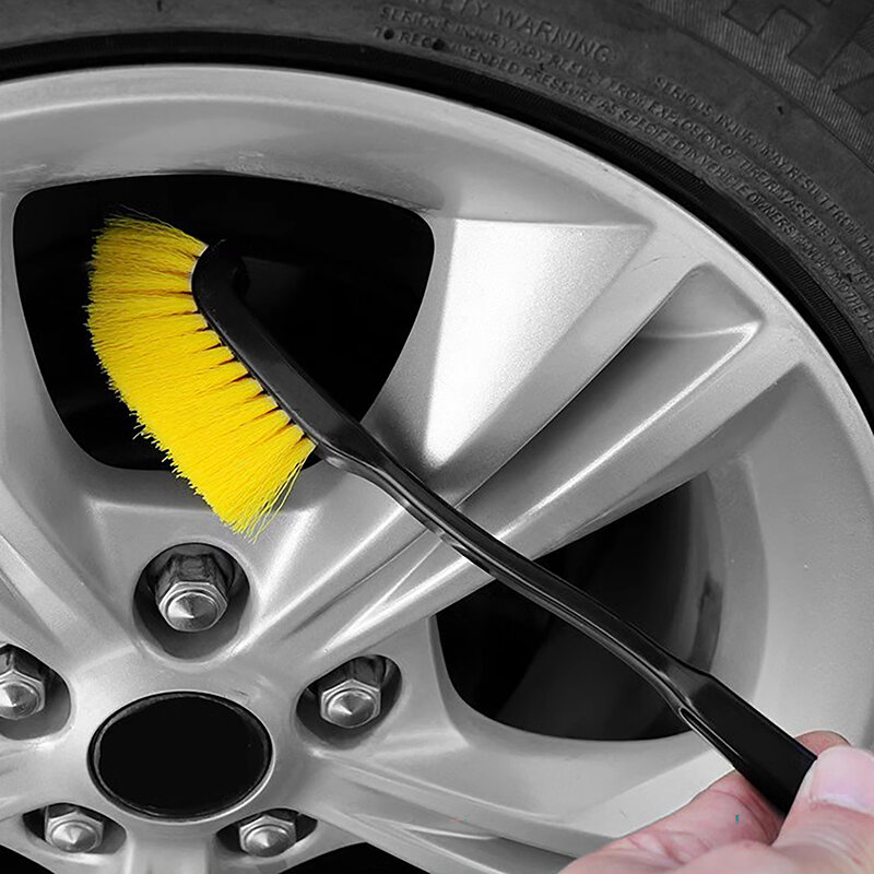 1Pc Car Wheel Tire Rim Detailing Brush Car Wheel Wash Cleaning Detail Brushes With Plastic Handle Auto Washing Cleaner Tools