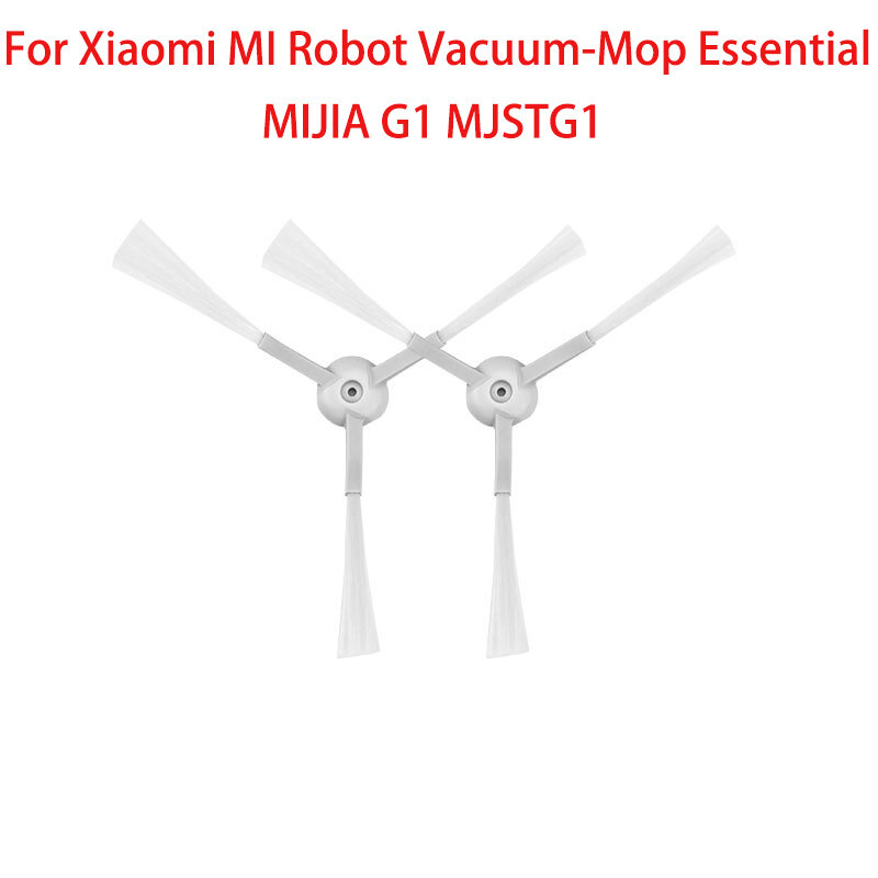 2 peças para xiaomi mi robô aspirador de pó esfregão essencial/mijia g1 mjstg1, escova lateral, acessórios de reposição, peças sobressalentes