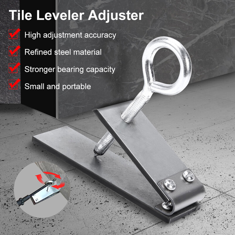 Tile Height Regulator Adjustable 1-5.5cm Wall Ceramic Tile Locator 250KG Support Galvanized Steel Tile Lifter Leveling Device