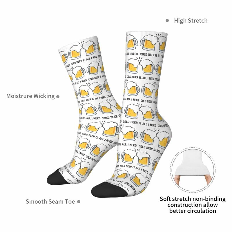 Drinks Socks Harajuku High Quality Stockings All Season Long Socks Accessories for Unisex Birthday Present
