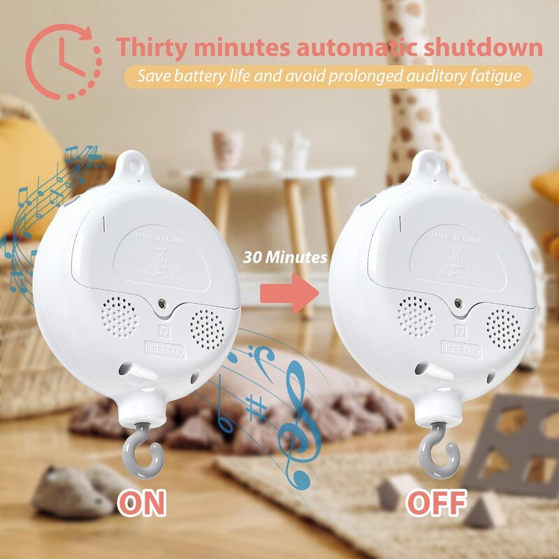 35 Songs Rotary Baby Mobile Crib Bed Bell Toy Crib Mobile Musical Box Electric Autorotation Music Box Baby Educational Toys
