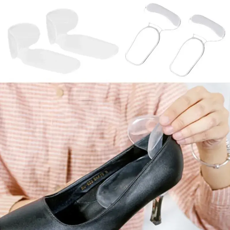 Gąbka silikonowa 2 w 1 niewidoczne wkładki przeciwzużyciowe grube wkładki o dużej lepkości naklejki zapobiegające upadkowi narzędzie do modyfikacji rozmiaru obuwia