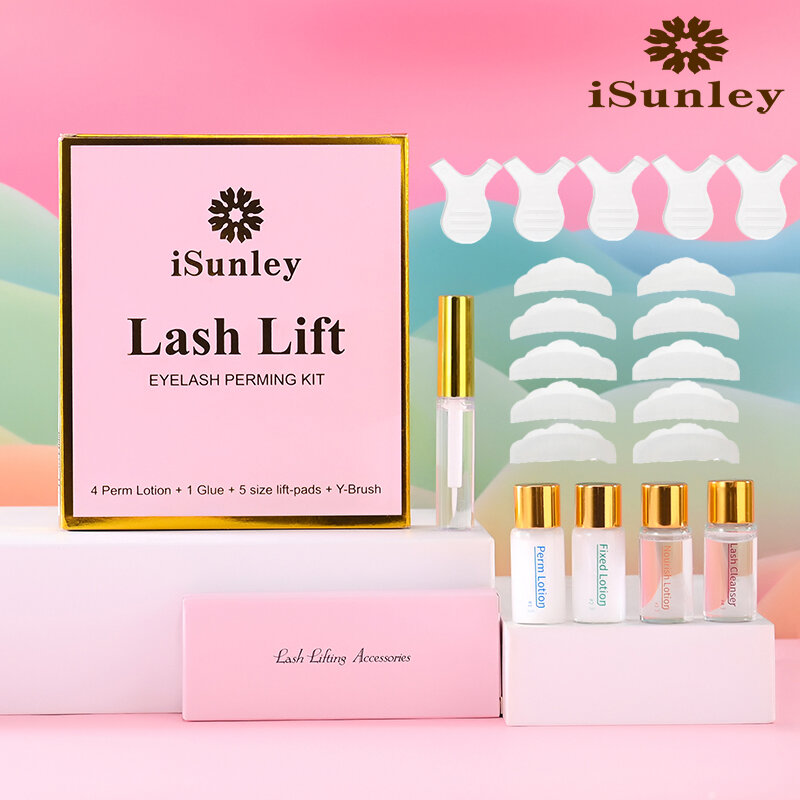 ISunley-Professional Cílios Lift Kit, Cílios Perm Kit, Onda Artefato, Sobrancelha Crescimento, Salão, Home Eye Makeup Tool