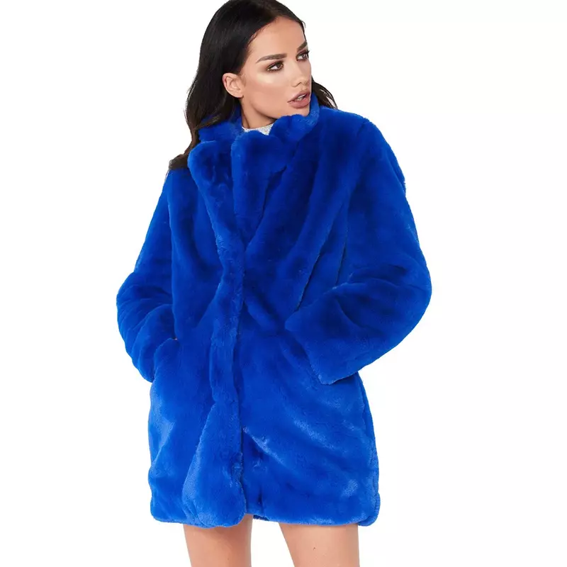 Manteau d'optique en fausse fourrure pour femme, longueur moyenne, grande taille, 3XS-10XL, 9XL, 8XL, 7XL, 6XL, 5XL, 4XL, automne, hiver, 2024