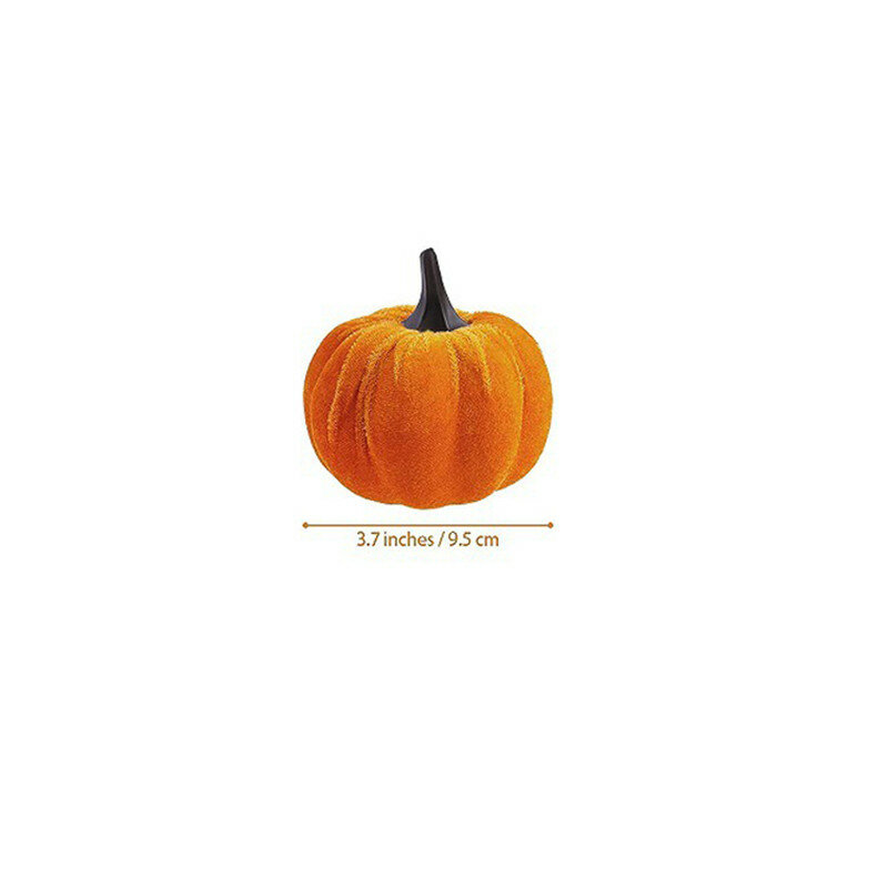 Beludru Lembut Simulasi Halloween Warna-warni Halloween Ornamen Labu Lucu Labu Rumah Panen Musim Gugur Buatan Dekorasi Luar Ruangan