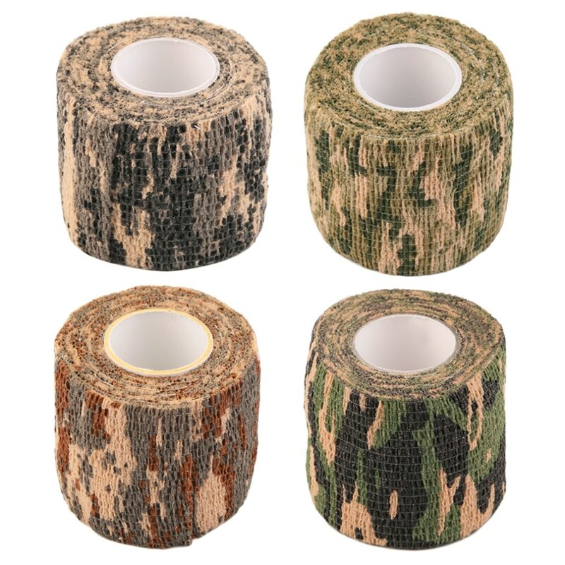 Leger Elastische Stealth Tape Militaire Waterdichte Camouflage Camouflage Camo Wrap Tapes Paintball Gun Schieten Stretch Bandage Jachtgereedschap