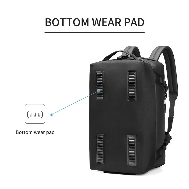 Ransel Laptop 15.6 inci untuk pria, tas punggung bisnis Laptop olahraga tahan air multifungsi, tas tangan modis untuk pria