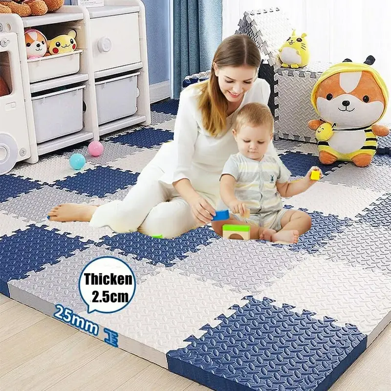 赤ちゃん用の厚手のプレイマット,子供用プレイマット,エクササイズタイル,柔らかいカーペット,クライミングパッド,2.5 cm
