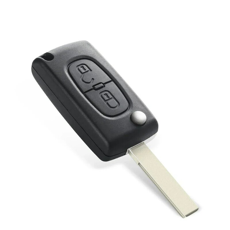 KEYYOU 3 Buttons Remote Car Key Shell Case Fob For Peugeot 207 208 307 308 408 Partner Flip Folding Auto Key HU83 Blade CE0536