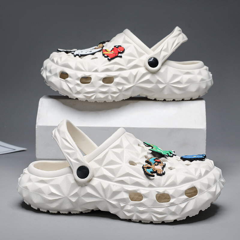 Children Slipper Boy Sandals Clogs Cute Cartoon Dinosaur 2024 New Kid Summer Shoes Sneaker 4 To 12 Years Girls Boy Slipper Shoes