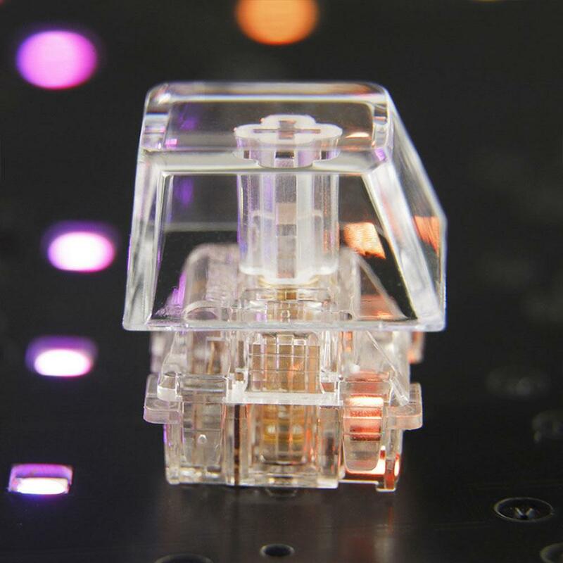 Clear Colorful Transparent Cap 1pcs for CHERRY Height Cap For Mx Switches Mechanical Board Light-transmitting Z4s5