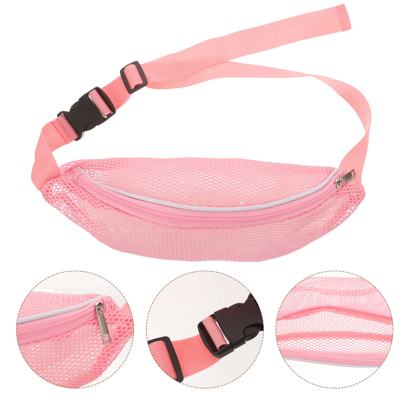 Fanny Pack Outdoor Sports Portable Bag Pouch For Men Adjustable Straps Waist Beach Net