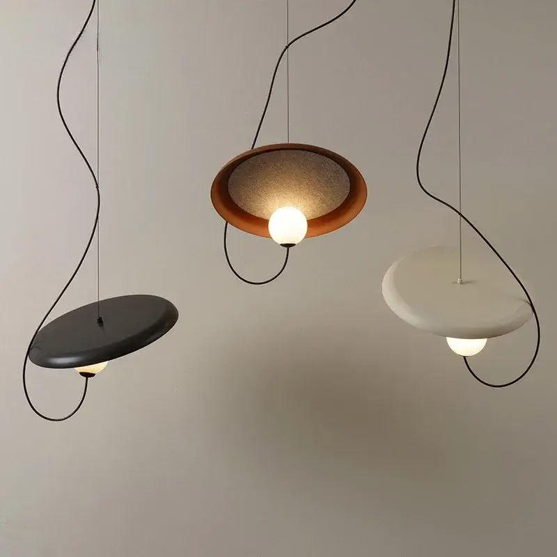 Nordic wisiorek LED światło siatka kolor wystrój domu restauracja lampa wisząca sztuka Bar sypialnia G9 żarówki nowoczesny żyrandol