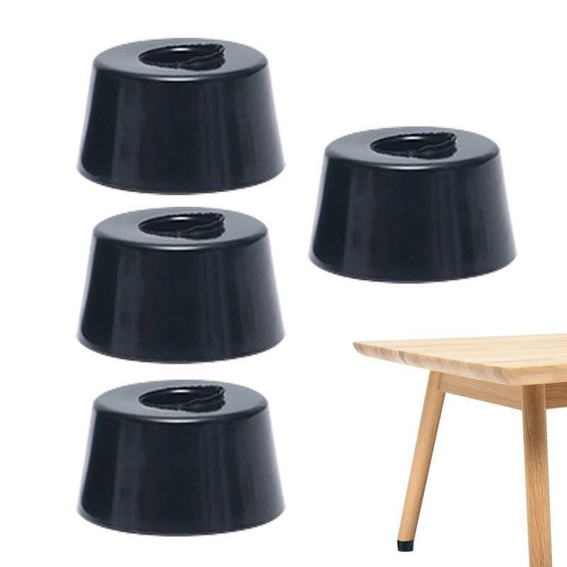 Furniture Legs Feet Shock Pad Floor Protector With Gasket Furniture Parts Antislip Black Speaker Cabinet Bed Table Box accessory