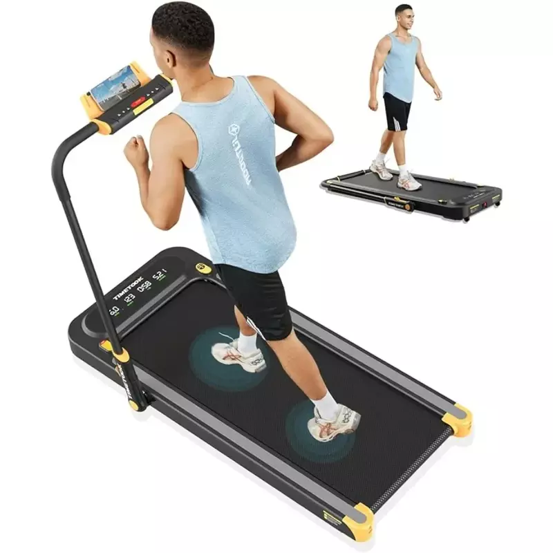 2 in 1 Folding Treadmill 2.5HP Walking Treadmill with 265lb Weight Capacity Electric Foldable Treadmill for Home Freight free