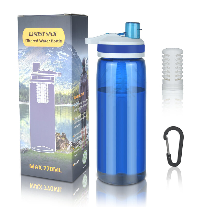 Purificador de agua portátil de supervivencia al aire libre, filtro de supervivencia de rescate al aire libre, membrana de ultrafiltración, taza purificadora de agua