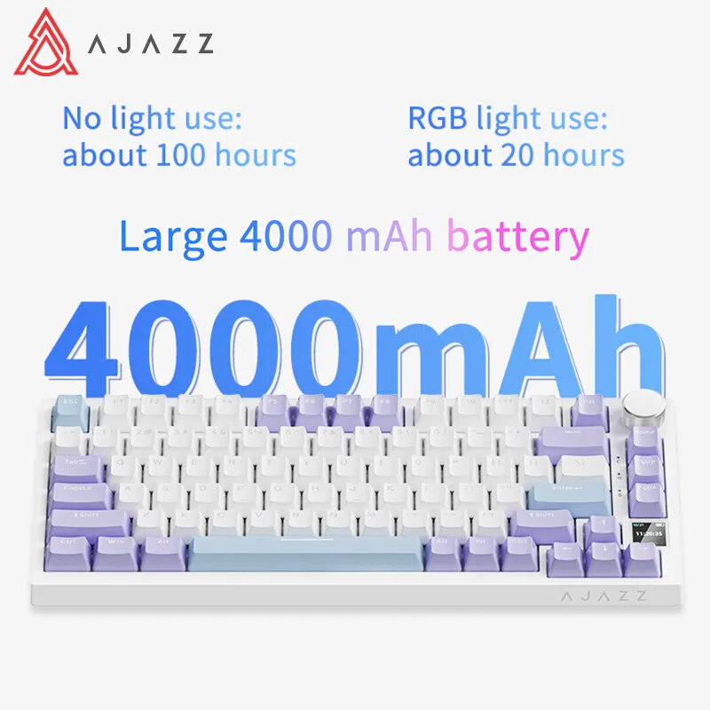Ajazz-メカニカルゲーミングキーボード,82キー,Bluetooth, 2.4GHz,ワイヤレスコントローラー,ラップトップ,PC,ak820用