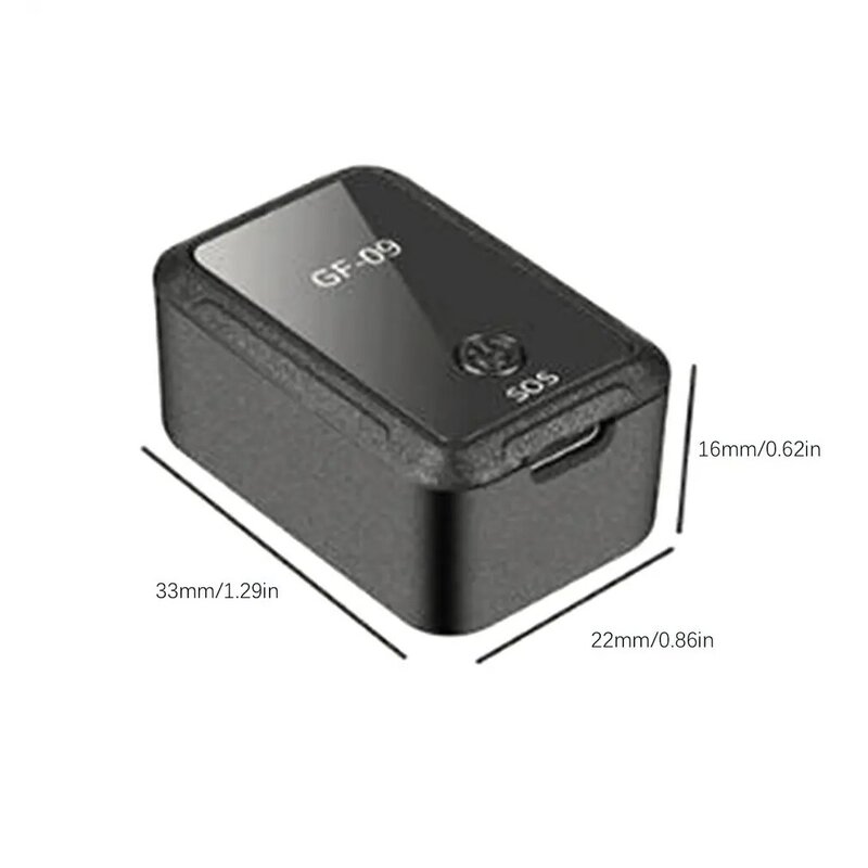 Minirastreador GPS magnético de GF-09, dispositivo de seguimiento en tiempo Real, escucha remota, Wifi + LBS + AGPS, localizador de vehículos, aplicación de micrófono, Control de voz