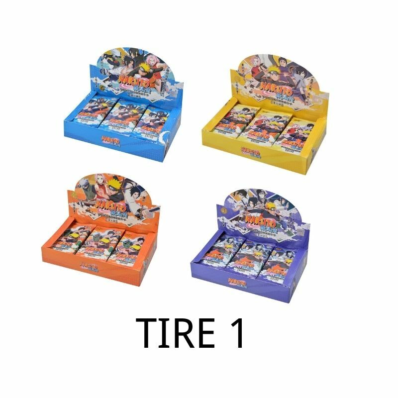 KAyou Genuine Naruto Boxes Booster Packs, Trading Card Game Box, Série Completa Card Booster Pack, Cartões de Coleção, Presentes