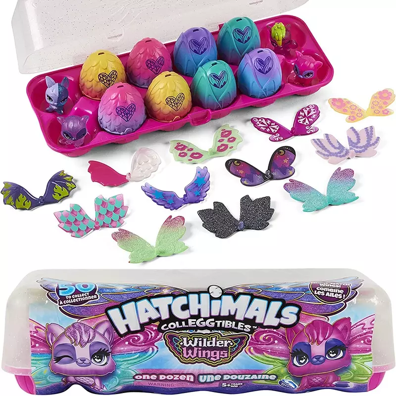 Hatchimals koleksi kotak perhiasan Royal lusin 12-Pack mainan telur permen kosmik edisi terbatas Musim 2 koleksi Limmy Edish