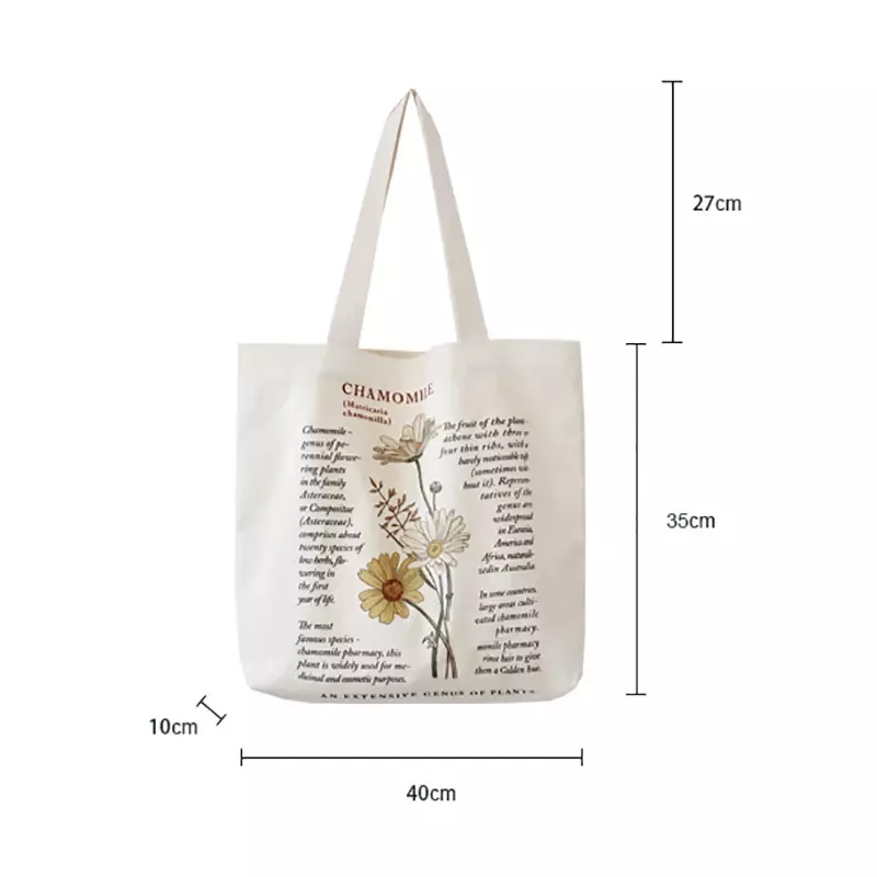 Bolso de hombro de lona literaria Retro para mujer, bolsa de compras ecológica de algodón grande, a la moda, 2022