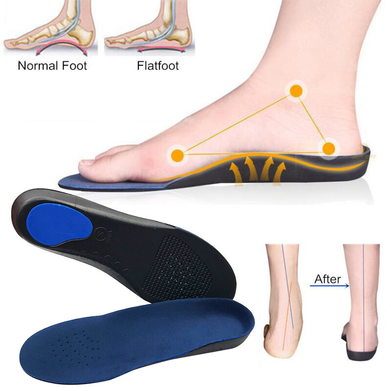 Orthotic Insoles EVA ผู้ใหญ่แบนเท้าสนับสนุน Arch Orthotics Orthopedic Insoles สำหรับชายและหญิงฟุต Health Care Foot Care เครื่องมือ