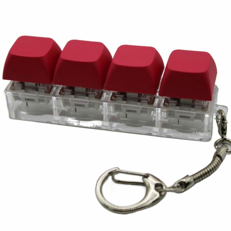 Spaß Spielzeug Tastatur Clicker mit LED Licht Angst Dekompression Stress abbau Schlüssel bund zappeln sensorisch mit Schlüssel bund