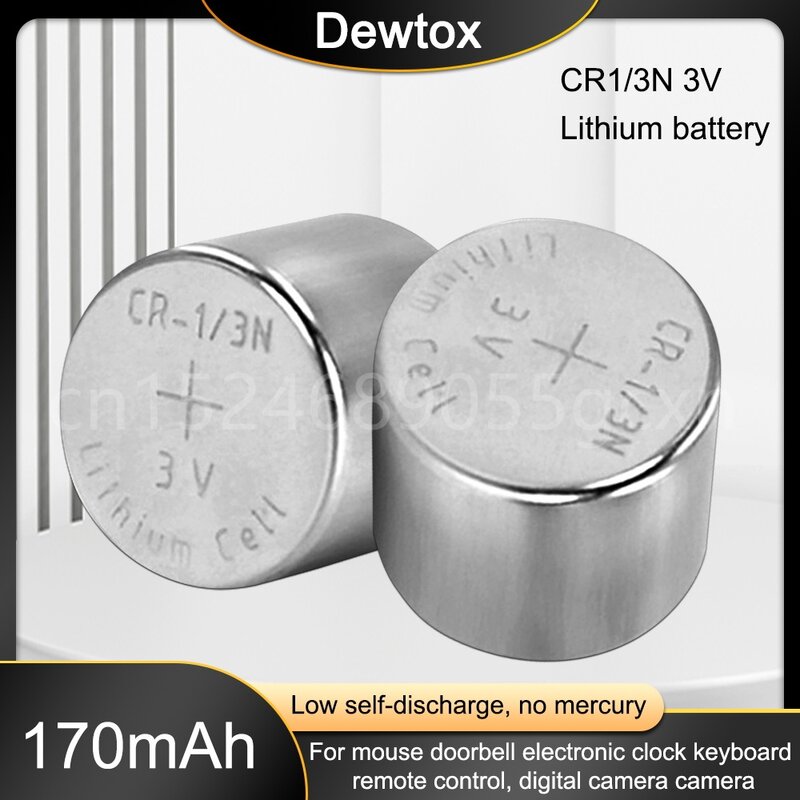 Batterie au lithium d'origine CR1/3N 3V CR-1/3N CR13N M6 M7 DL-1/3N 3v pour caméra localisateur bouton cellulaire Eddie ion 24.com 1-5 pièces
