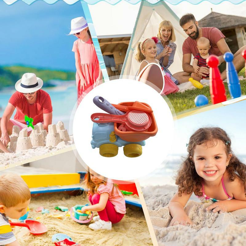 Zabawki do piasku dziecięce letnie łopaty zabawki zestaw piaskowe łopaty plażowe zestaw wiaderek urocze zabawne narzędzia dla dzieci plażowych czas na kąpiel malucha