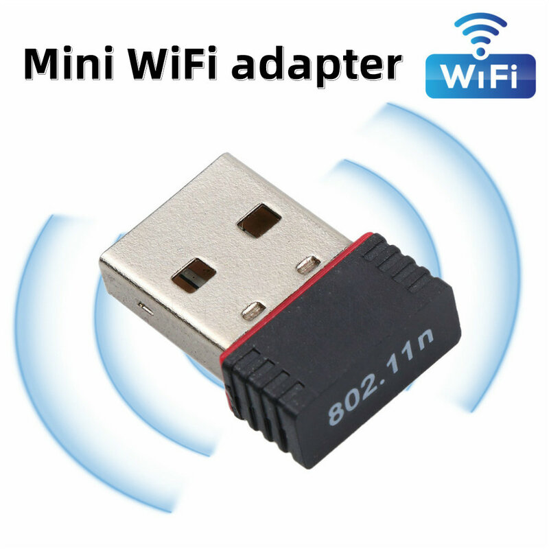 Miniadaptador WiFi de 150M, antena WiFi USB, tarjeta de red de ordenador inalámbrica 802.11n/g/b LAN + adaptadores de antena Wi-Fi