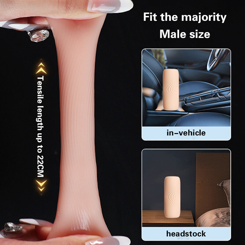 Portable TPE Male Masturbator Manual Glans Penis Trainer Adult Sex Toy for Men Masturbation Cup Intimate Gift Store Couples