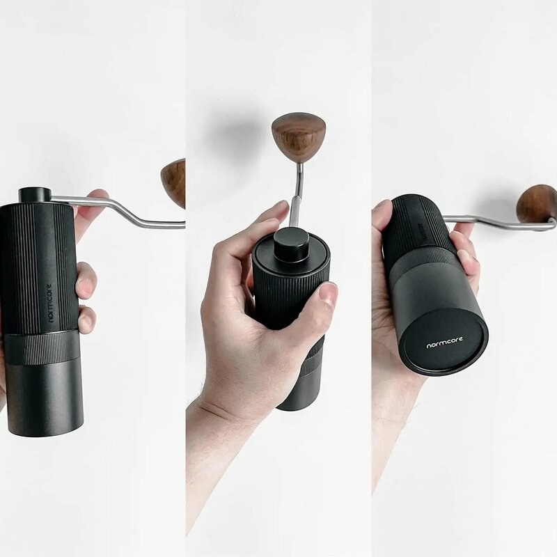 Normcore Manual Coffee Grinder, Manual Coffee Bean Grinder with CNC Stainless Steel Conical Burr, Double Bearing Hand