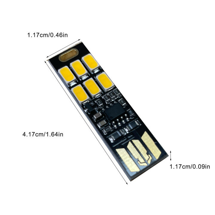 Portable Mini 5730 USB 6LED SMD Light 5V Cảm biến cảm ứng Dimmable Night Light Đối với Charge Bao Máy tính xách tay Máy tính xách tay Đọc sách