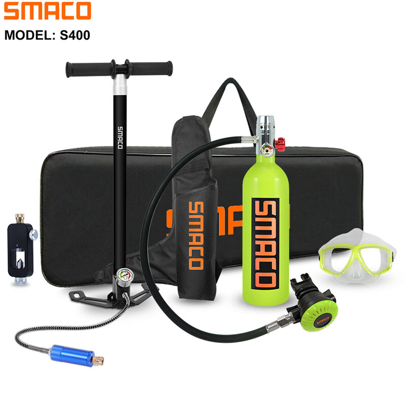 Smaco Mini Scuba Tank Oxygen Cylinder Diving Tank Underwater Exploration Emergency Rescue Professional Diving Equipment/Snorkel