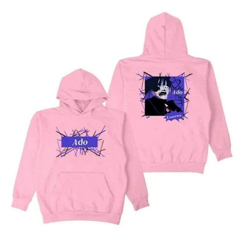 Ado Usseewa Hoodies Kyogen Album Merch Winter For Men/Women Unisex Casuals Long Sleeve Sweatshirt Streetwear