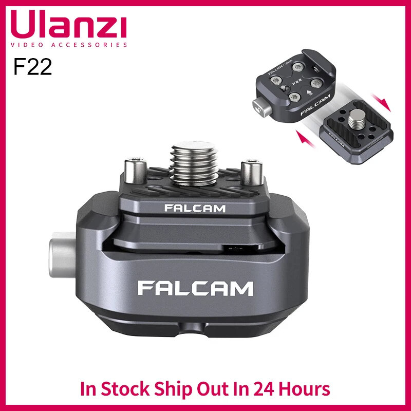 Ulanzi-F22クイックリリースプレートクランプ,DSLR goproカメラ三脚アダプター,マウントプレート,クイックスイッチキットアクセサリー