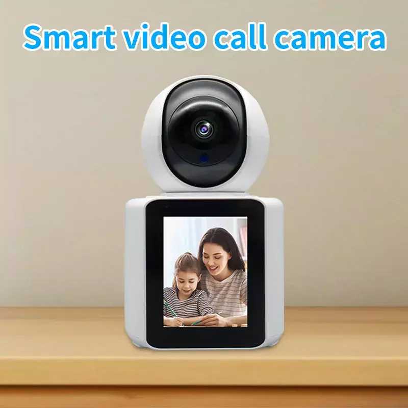 Smart Video-Oproepcamera Stem Wakker 2.8 "Wifi Nachtzicht Ptz 360 ° Tweeweg Audio-En Videogesprek Bewegingsdetectie Met Één Klik