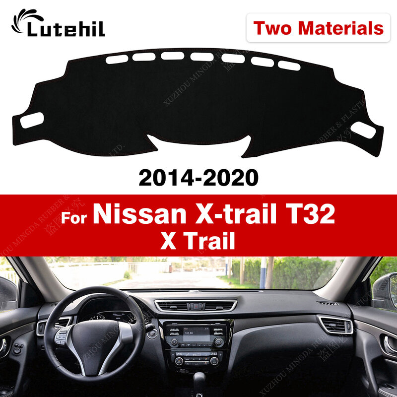 Car Dashboard Cover For Nissan X-trail T32 X Trail 2014 2015 2016 2017 2018 2019 2020 Dash Mat Anti-UV Carpets Car Accessories